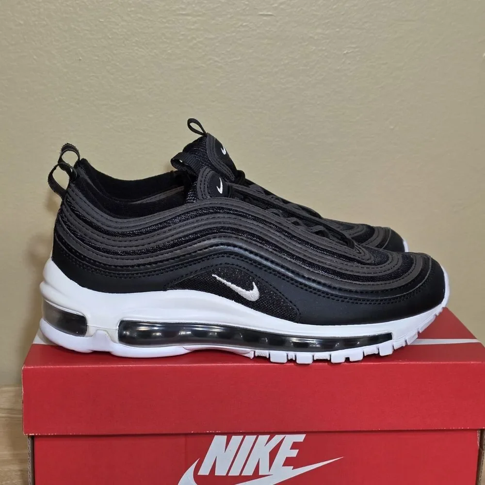 Nike Air Max 97 GS Shoes Black White 921522-001 Youth Size 4.5Y Women's 6